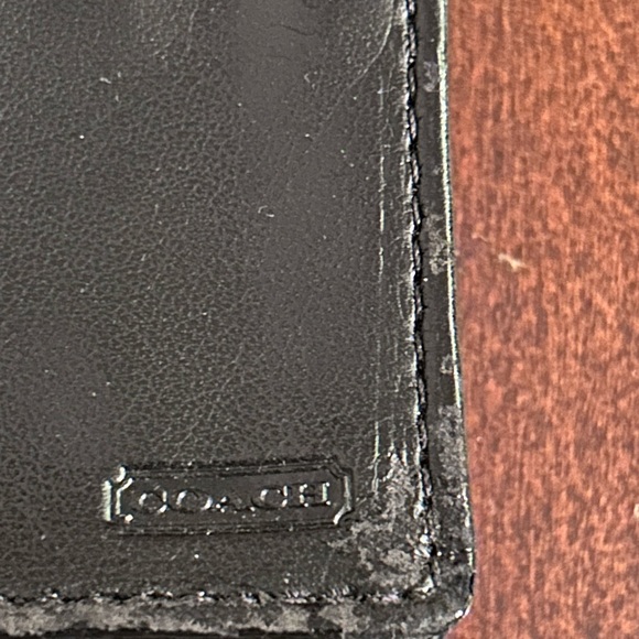 COACH y2k Black Signature Canvas Small CardHolder Wallet - Picture 7 of 11